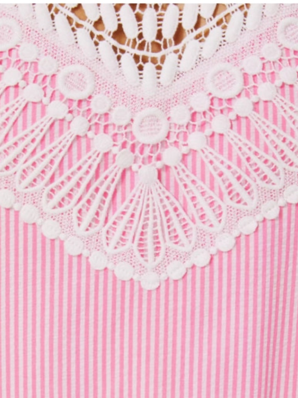 Lily Pulitzer BRITT SEERSUCKER STRIPED HALTER‎ DRESS Havana Pink Size 8 New - Picture 3 of 8